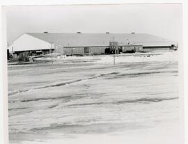 Exterior view of Hunt Arena in final stages of construction, 1972.