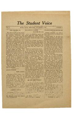 The Student Voice November 4, 1921.