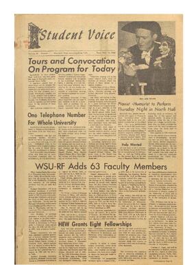 The Student Voice, September 6, 1966.