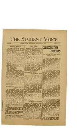 The Student Voice November 24, 1920.