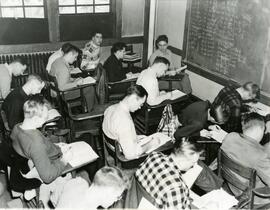 North Hall classroom full of students