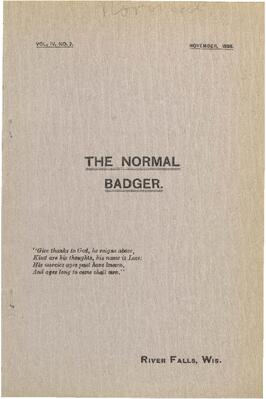 Normal Badger, November 1898