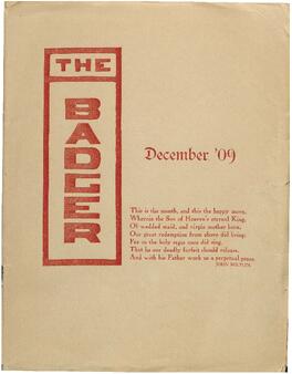 Normal Badger, December 1909
