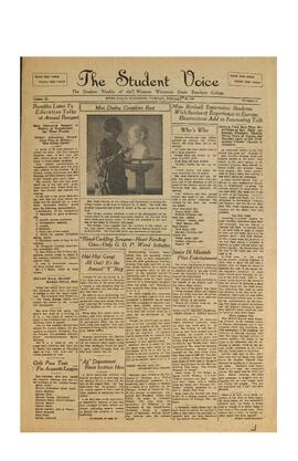 The Student Voice, January 22, 1929