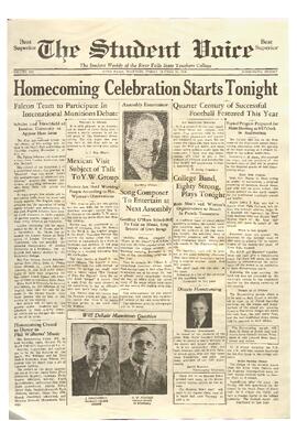 The Student Voice, October 26, 1934