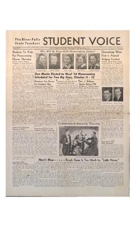 The Student Voice, September 25, 1940.