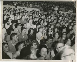 Spectators at a Basketball game, 1955.