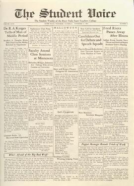 The Student Voice, November 2, 1933