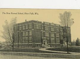 New Normal School, North Hall exterior postcard
