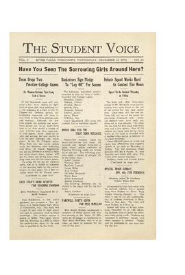 The Student Voice December 17, 1924.