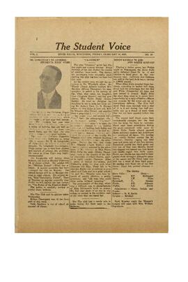 The Student Voice February 10, 1922.