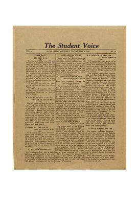 The Student Voice May 5, 1922.