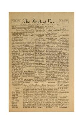 The Student Voice, February 26, 1929