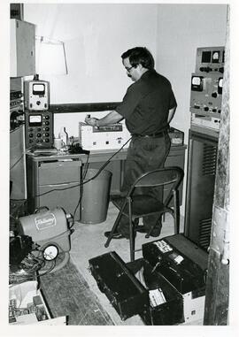 Working on Studio Equipment, 1975