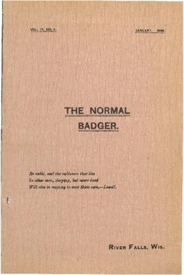 Normal Badger, January 1899