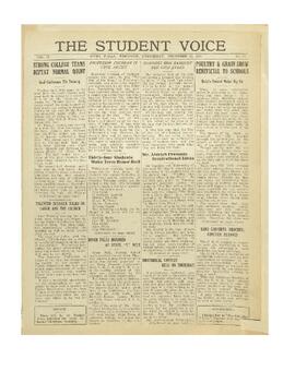 The Student Voice December 16, 1925.