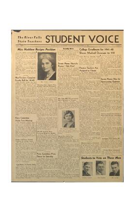 The Student Voice, September 17, 1941.