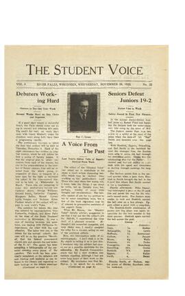 The Student Voice, November 28, 1923