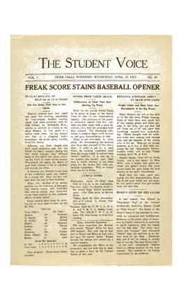 The Student Voice April 18, 1923.