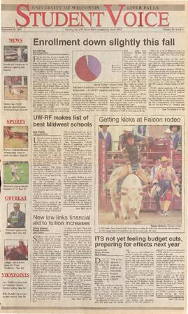 The Student Voice, September 26, 2002.