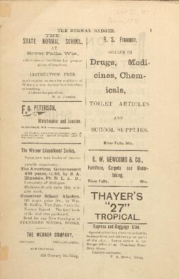 Normal Badger, June 1896
