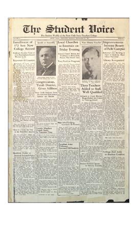 The Student Voice, September 22, 1931