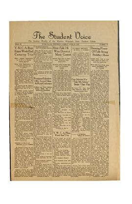 The Student Voice, April 30, 1929