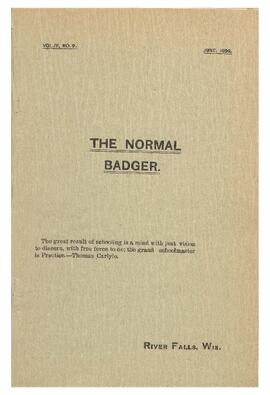 Normal Badger, June 1899