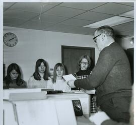 Students and Teacher in Computer Lab