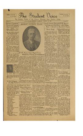 The Student Voice, January 29, 1929