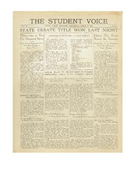 The Student Voice March 31, 1926.