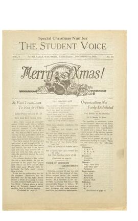 The Student Voice, December 19, 1923