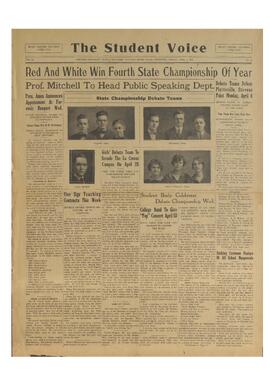 The Student Voice April 8, 1927.
