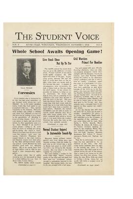 The Student Voice October 15, 1924.