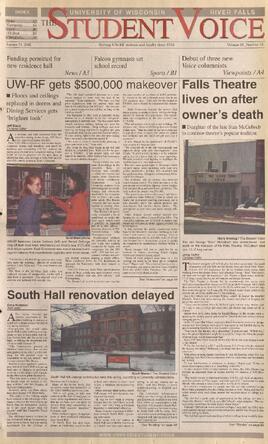 The Student Voice, January 31, 2002.