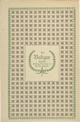 Normal Badger, December 1897