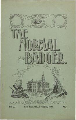 Normal Badger, November 1896