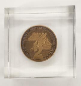 Centennial Medallion - transparent encasement,