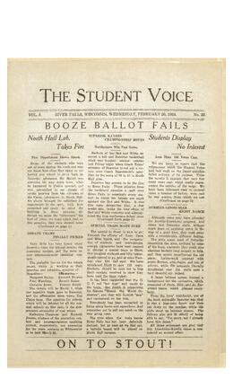 The Student Voice, February 20, 1924