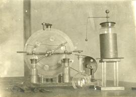 Physics equipment on a table