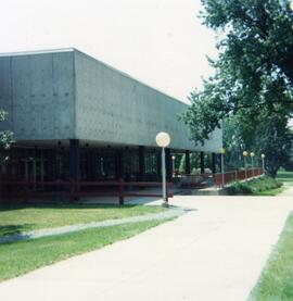 Exterior view of the library, 1995.