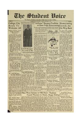 The Student Voice October 24, 1930.