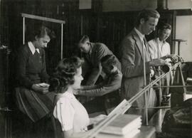 Group in physics lab