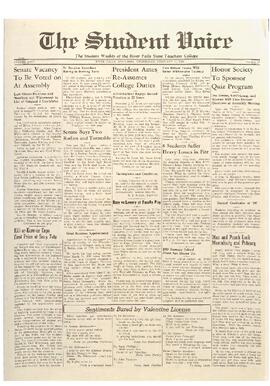 The Student Voice, February 15, 1939.