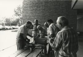 Men Shucking Corn, 1988.