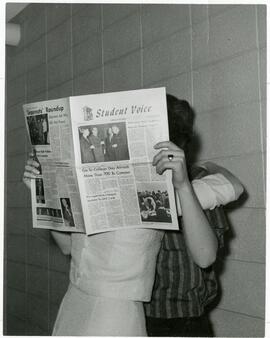 Two people covered by the Student Voice, 1965.