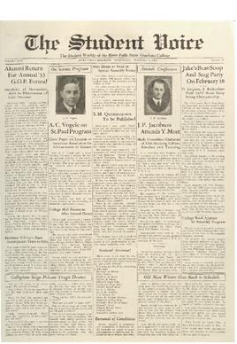 The Student Voice, February 8, 1933
