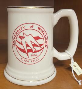 UWRF mug, gold trim