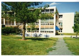 Brandy's entrance to the Hagestad Student Center, 1997.