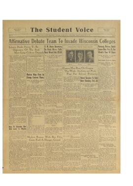 The Student Voice February 18, 1927.